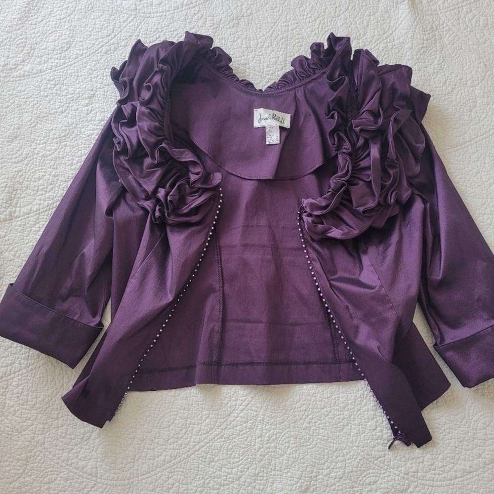 Joseph Ribkoff Ruffle Blouse - Picture 4 of 6